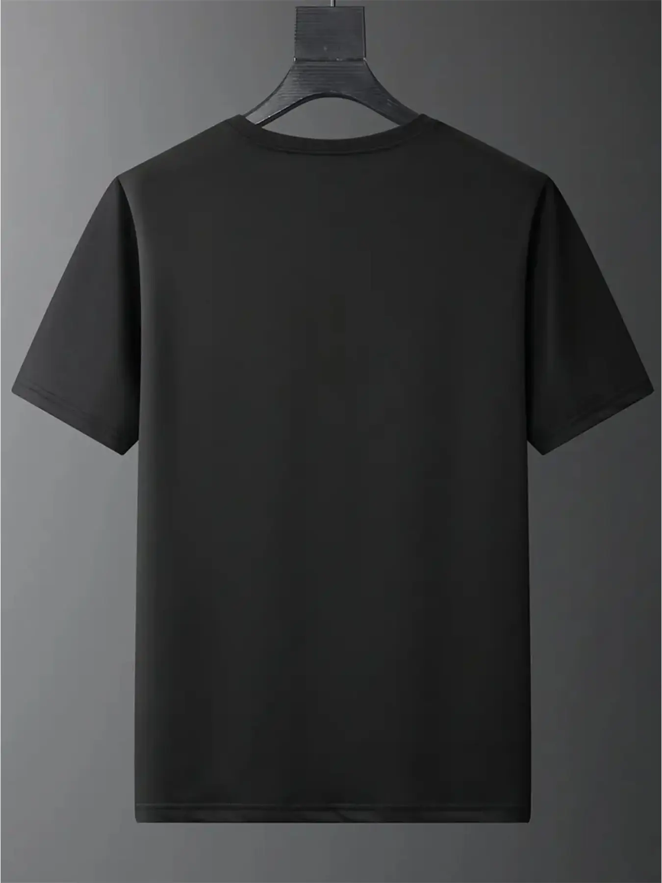 Men's Summer 100% Cotton Fashionable Casual Loose Large Size Letter Pattern Printed Round Neck Short Sleeve T-shirt Top