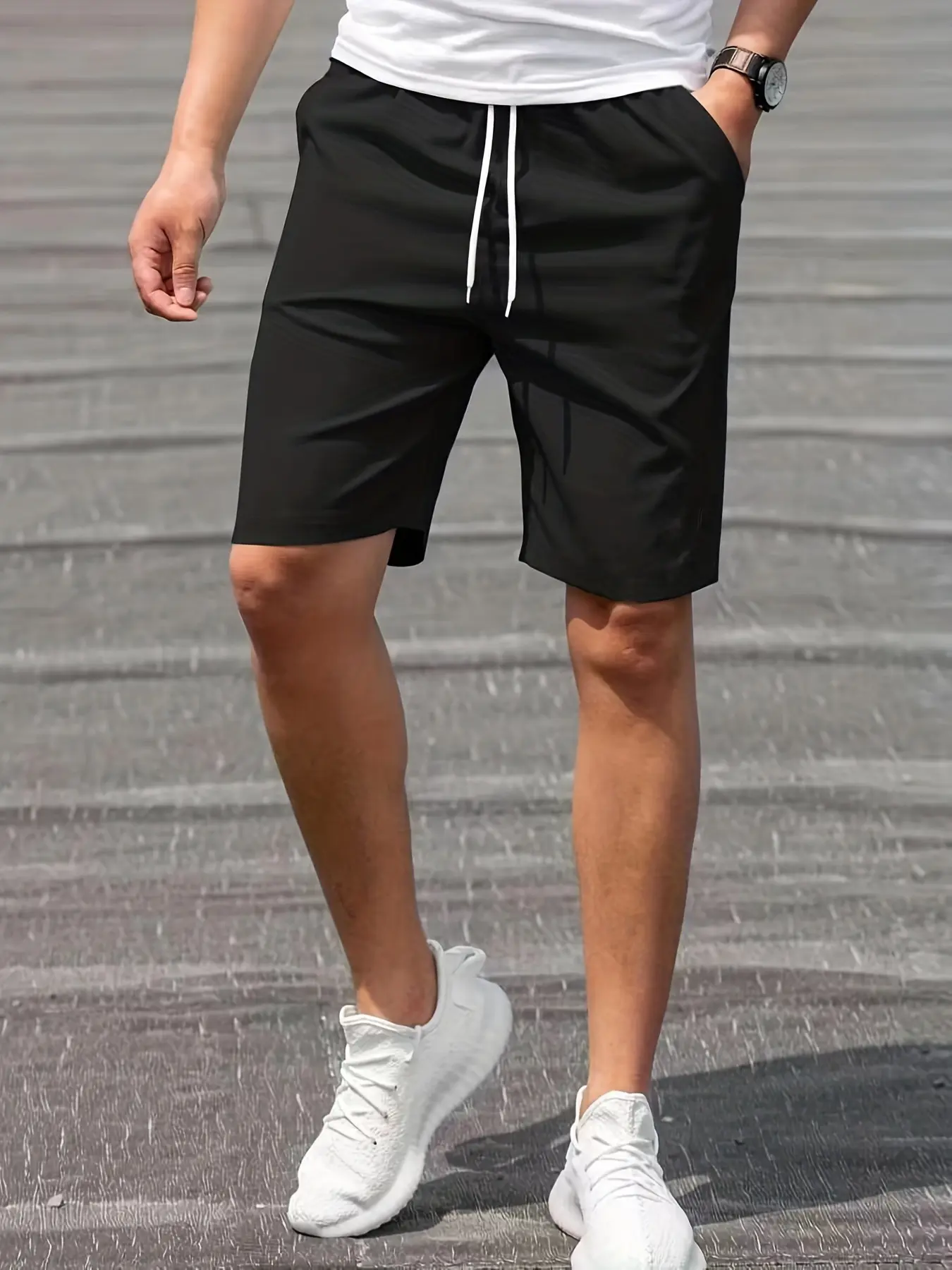 Men's summer shortS Sports Fitness Shorts Men Basketball Game Training Running Casual Loose Quick-Drying Five-Point Pants