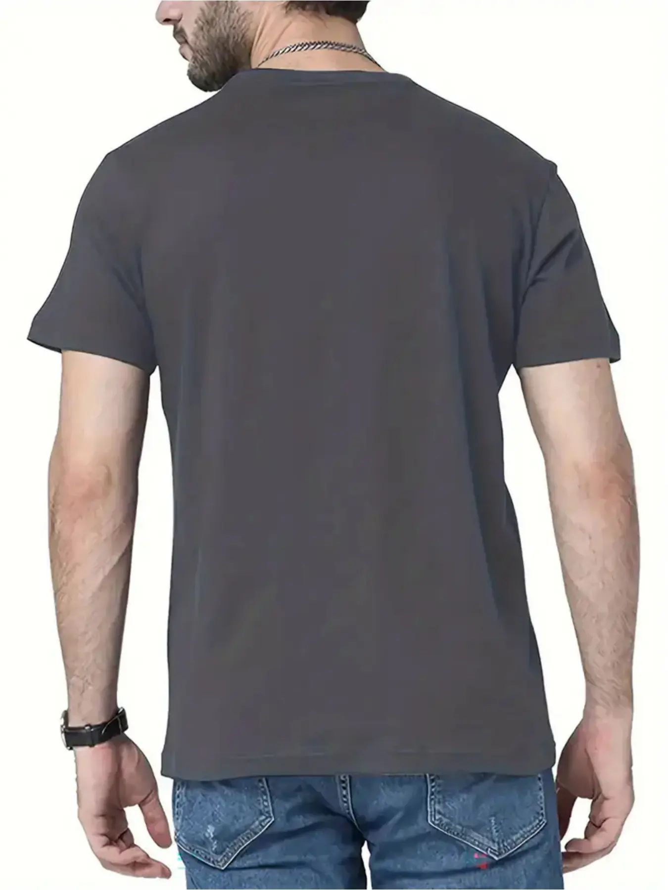 Men's summer 100 cotton fashionable casual sports loose heart-shaped circuit printed round neck short sleeved T-shirt top