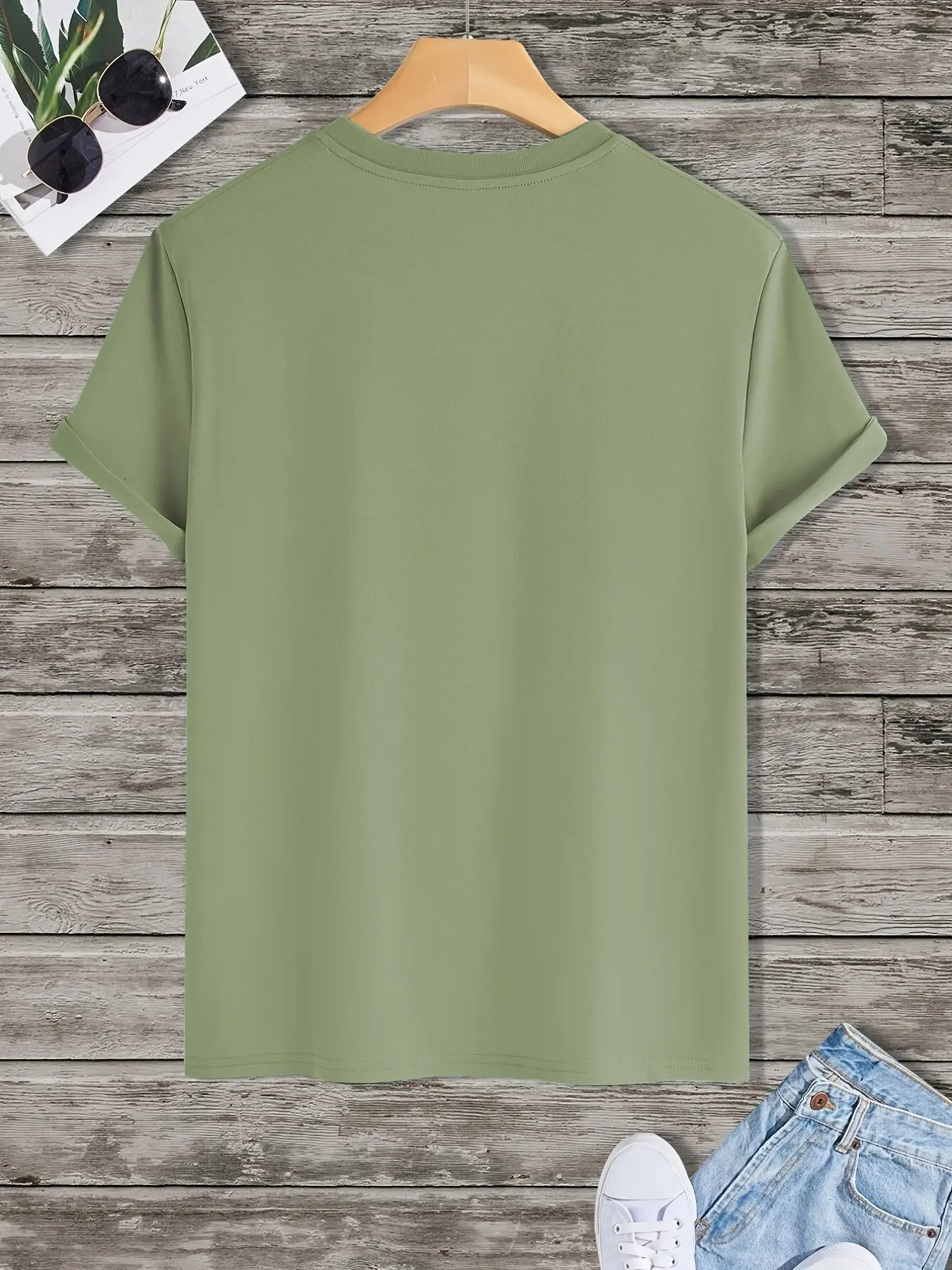 Men's 100% pure cotton summer loose size astronaut planet pattern print casual comfortable round neck short sleeved T-shirt top