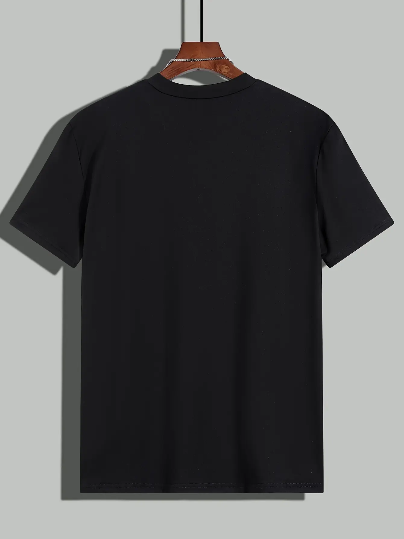 Men's summer 100% pure cotton fashionable casual sports loose trendy letter pattern printed round neck short sleeved T-shirt top