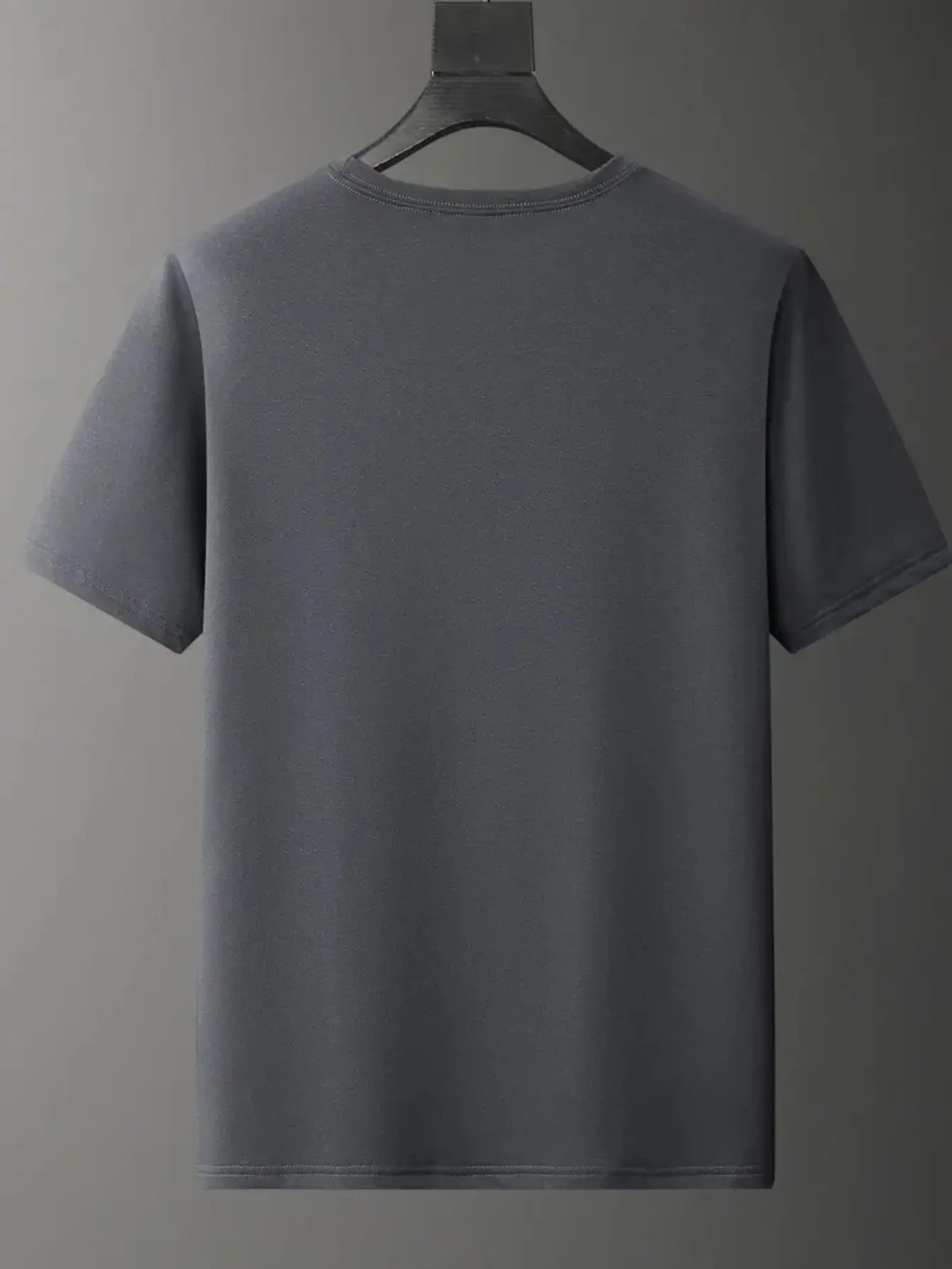 Men's summer 100% pure cotton fashionable casual sports loose Calvin letter pattern print round neck short sleeved T-shirt top