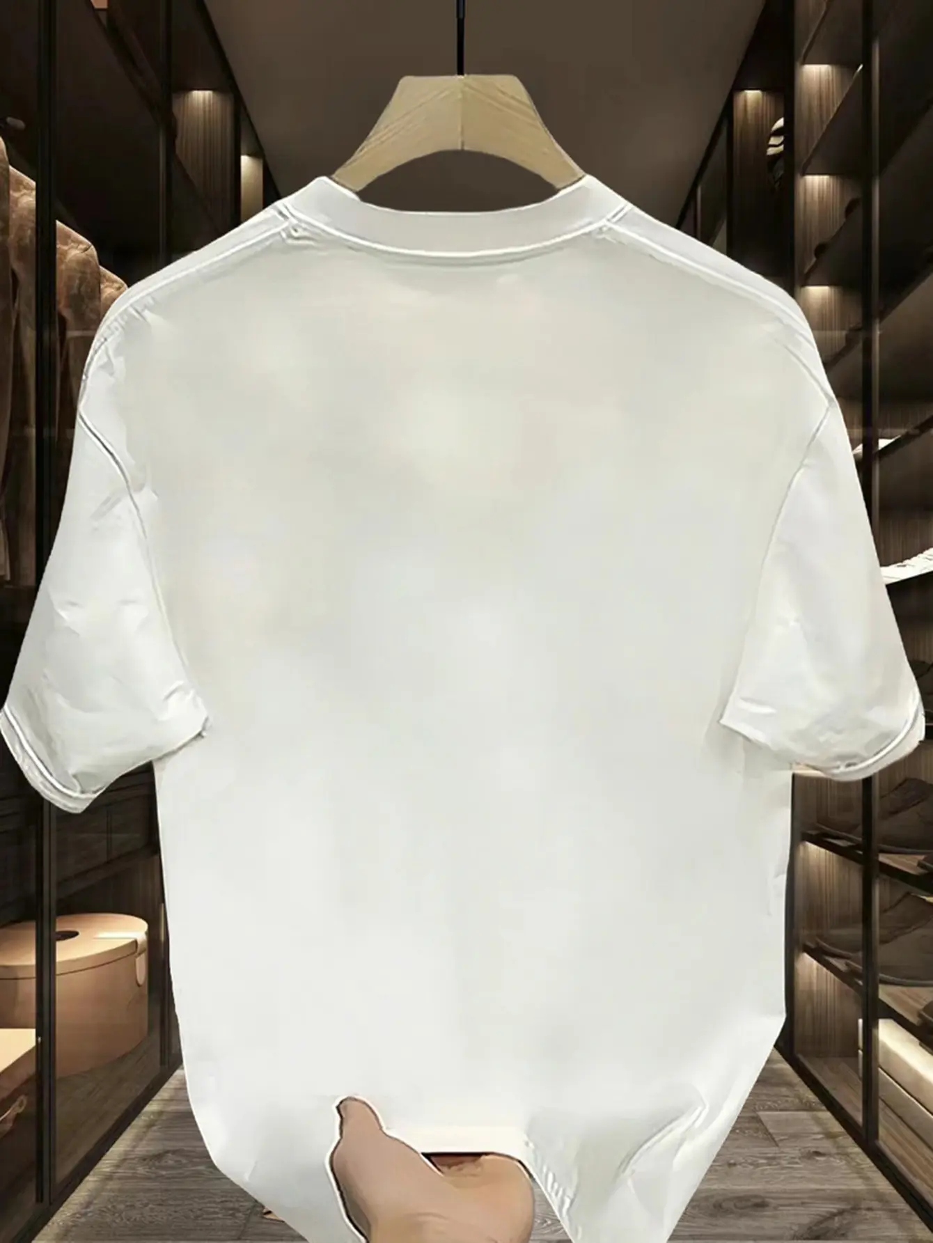 Men's summer 100% cotton fashionable casual loose sports fun cat and brick pattern printed round neck short sleeved T-shirt top