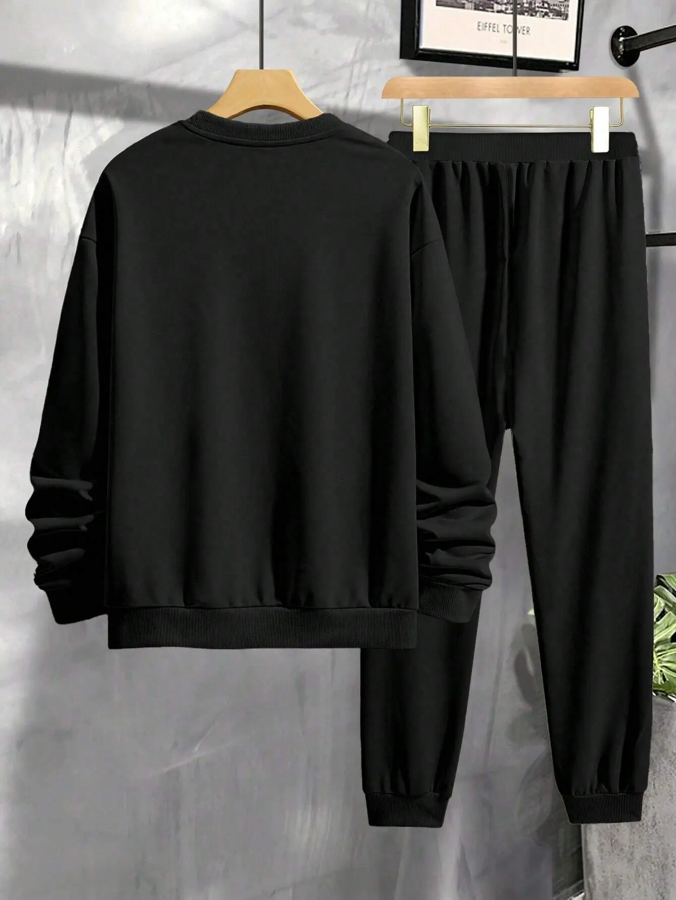 Men's Autumn Winter Sweater Set With Plush Fashion Casual Men's Loose Breathable Pullovers Brand Hoody