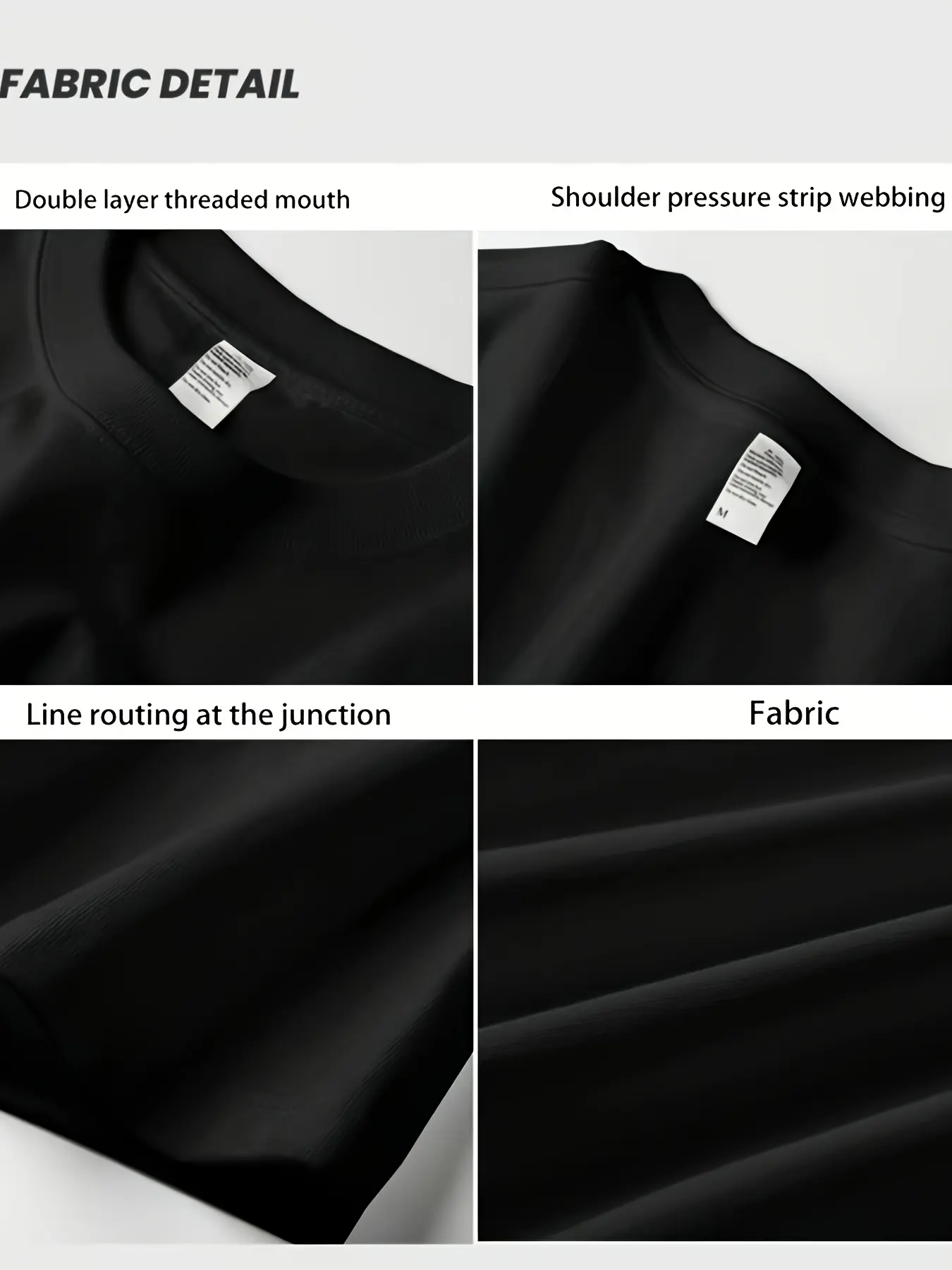 Men's summer heavyweight 100% pure cotton fashionable casual loose trendy brand niche versatile round neck short sleeved T-shirt
