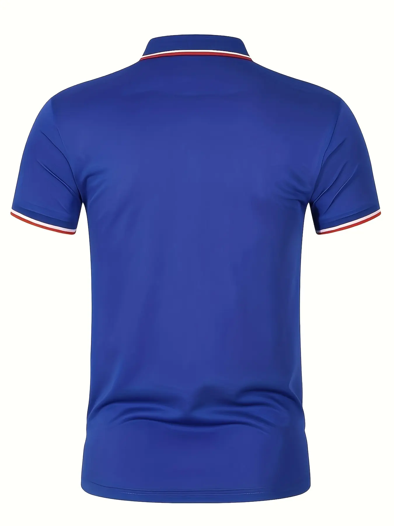 Men's summer Breathable Polo Shirt Fabric Men's Solid Color Polo Shirt - Business Casual & Golf T-Shirt With Collar