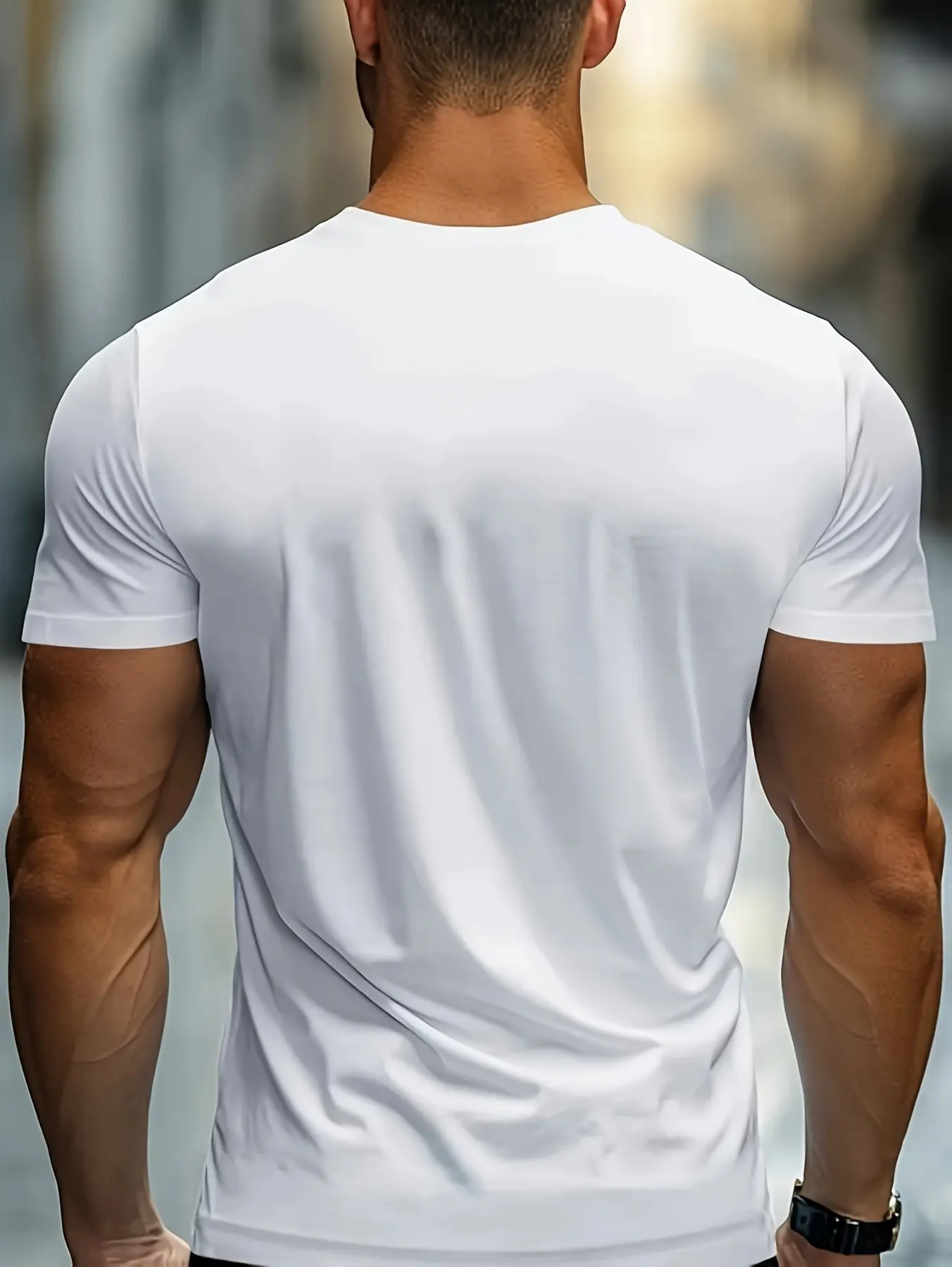 Men's summer 100 cotton fashionable casual loose solid color multi-color optional sports round neck short sleeved T-shirt top
