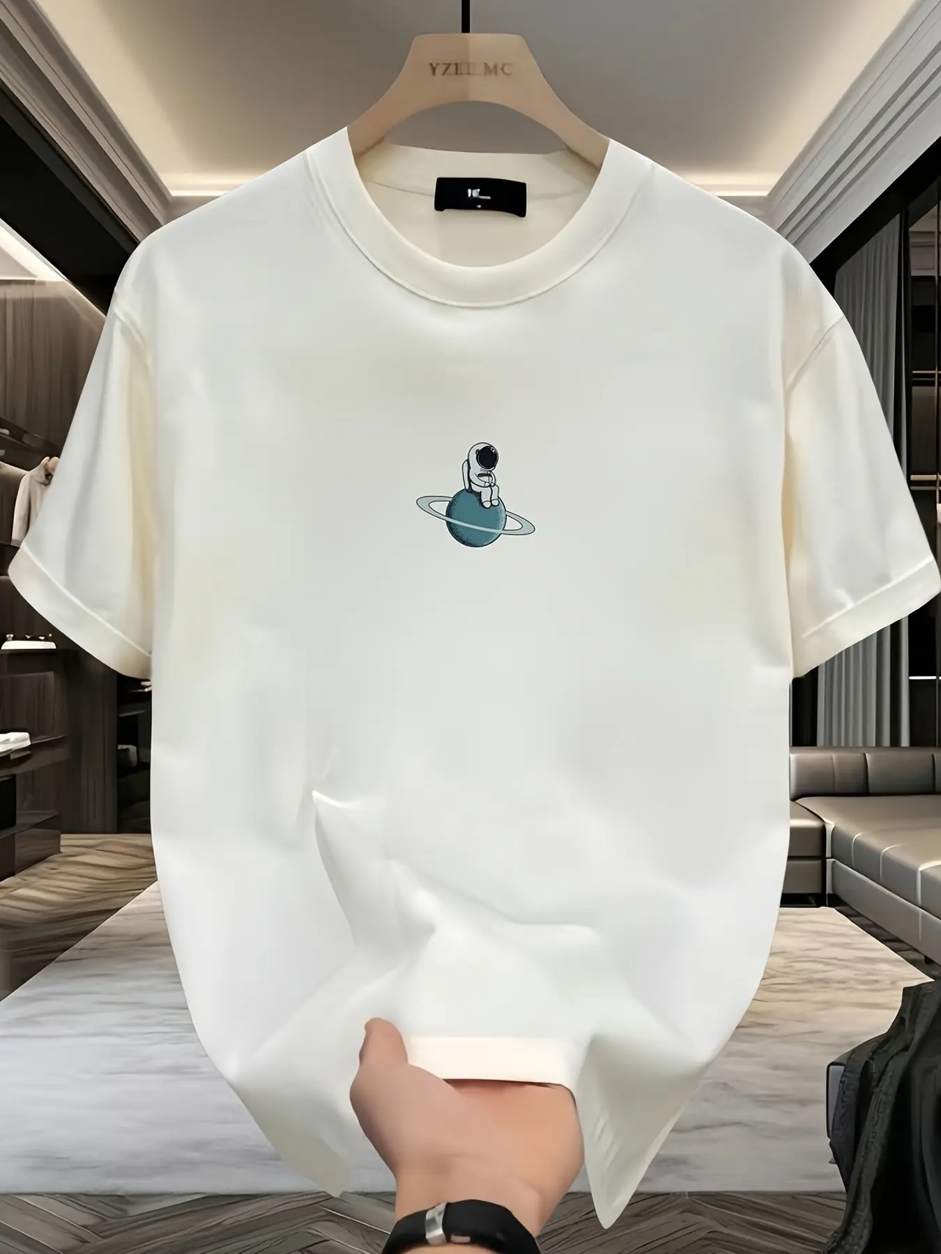 Men's summer 100 cotton fashionable casual loose solid color multi-color optional sports round neck short sleeved T-shirt top
