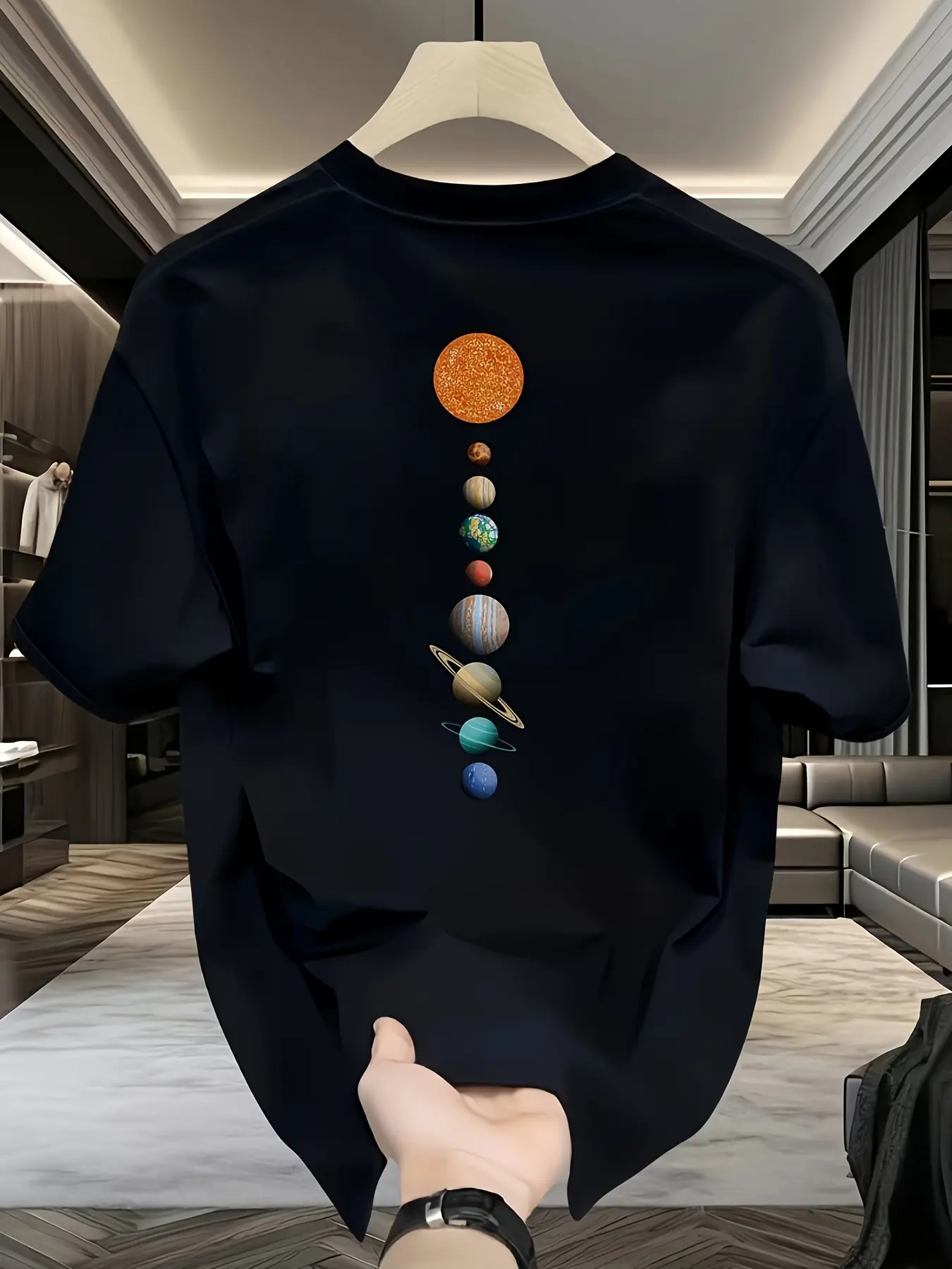 Men's summer 100 cotton fashionable casual loose solid color multi-color optional sports round neck short sleeved T-shirt top