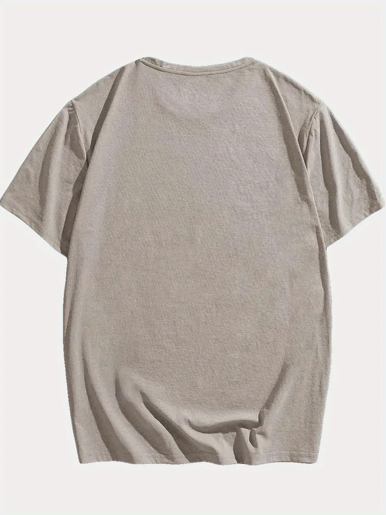 Men's summer 100% pure cotton fashionable casual loose TOP DAD imitation old pattern printed round neck short sleeved T-shirt