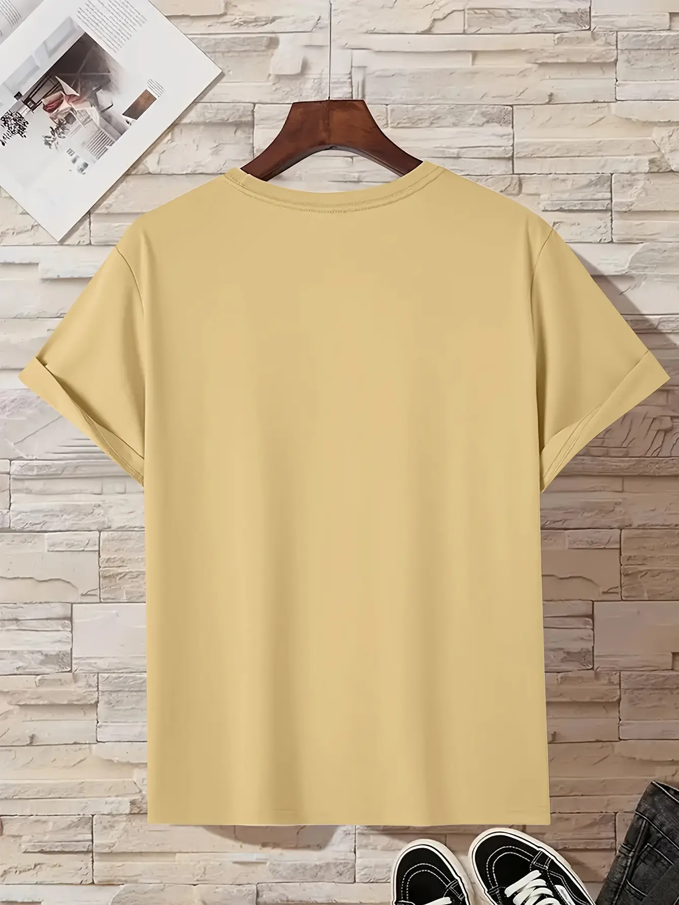 Men's Summer 100% Cotton Fashion MILANO Letter Printed Loose Large Casual Comfortable Round Neck Short Sleeve T-shirt Top