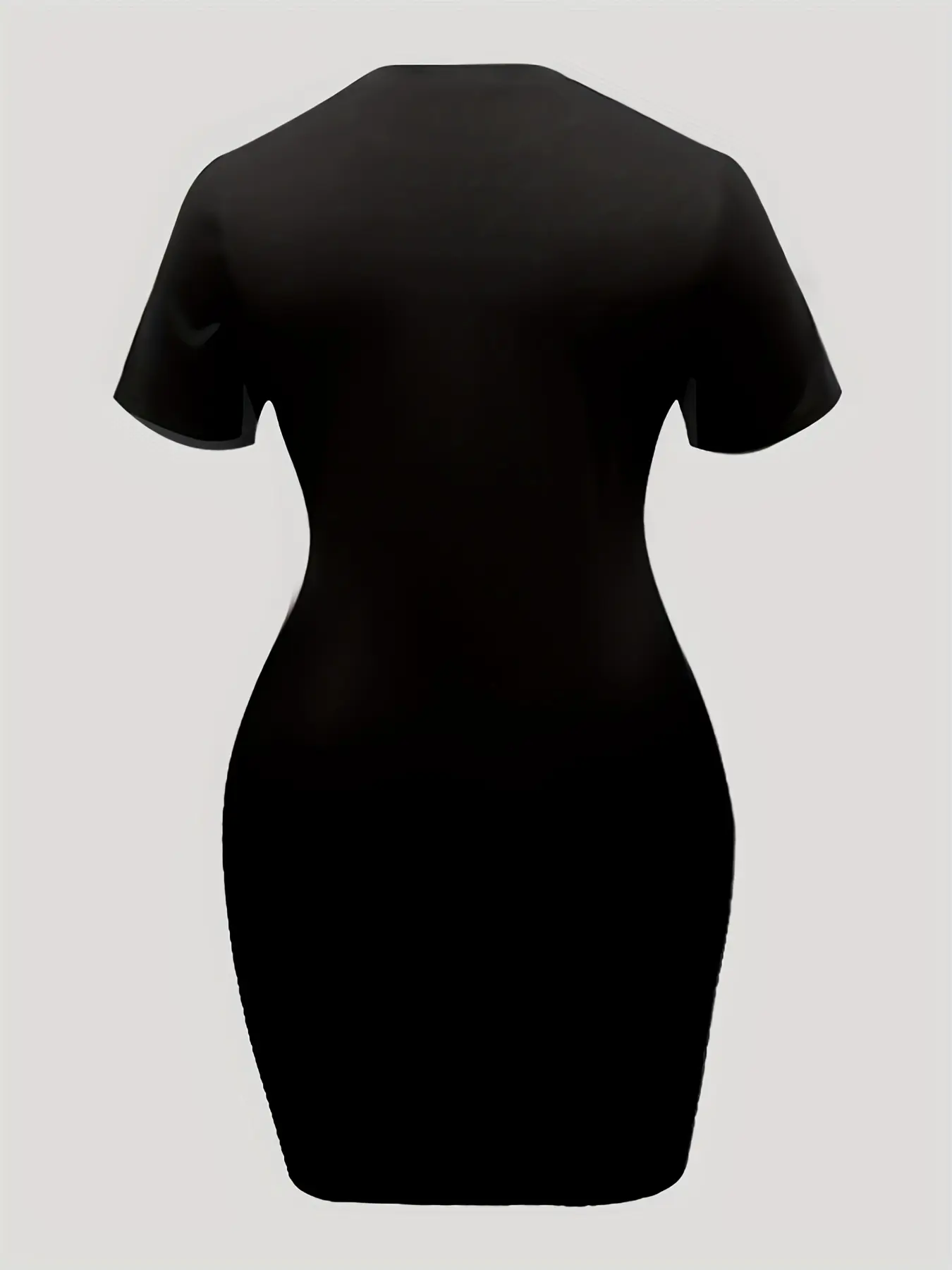 Women's plus size summer GUEESS Los Angeles letter printed short sleeved round neck loose casual T-shirt dress