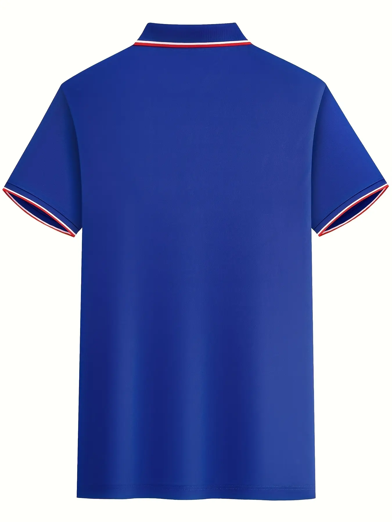Men's 100 cotton summer casual fashionable loose plus size Italian flag pattern printed lapel short sleeved polo shirt