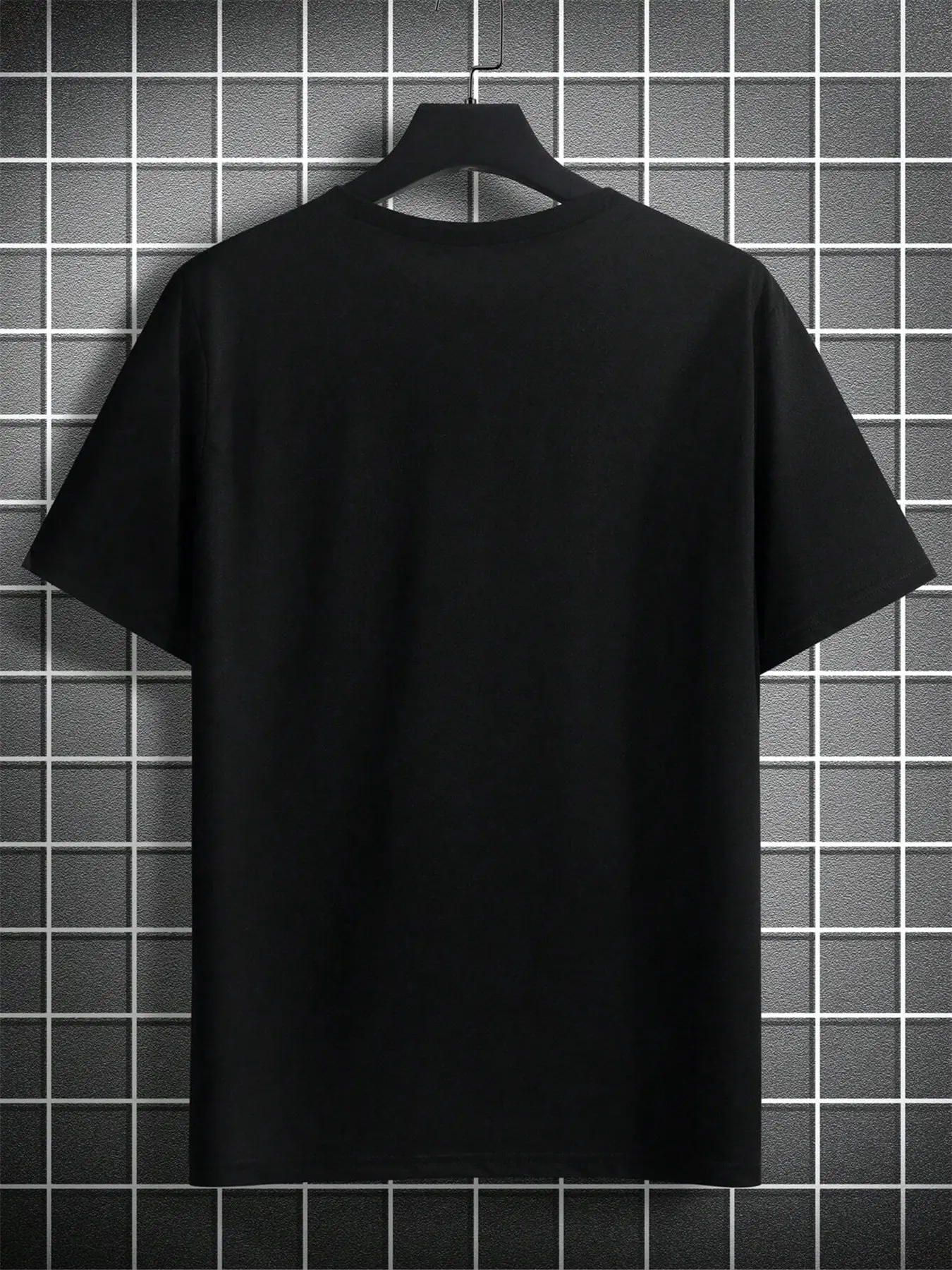Men's Summer 100% Cotton Fashionable Casual Loose Large Size Faith Cross Printed Sports Round Neck Short Sleeve T-shirt Top