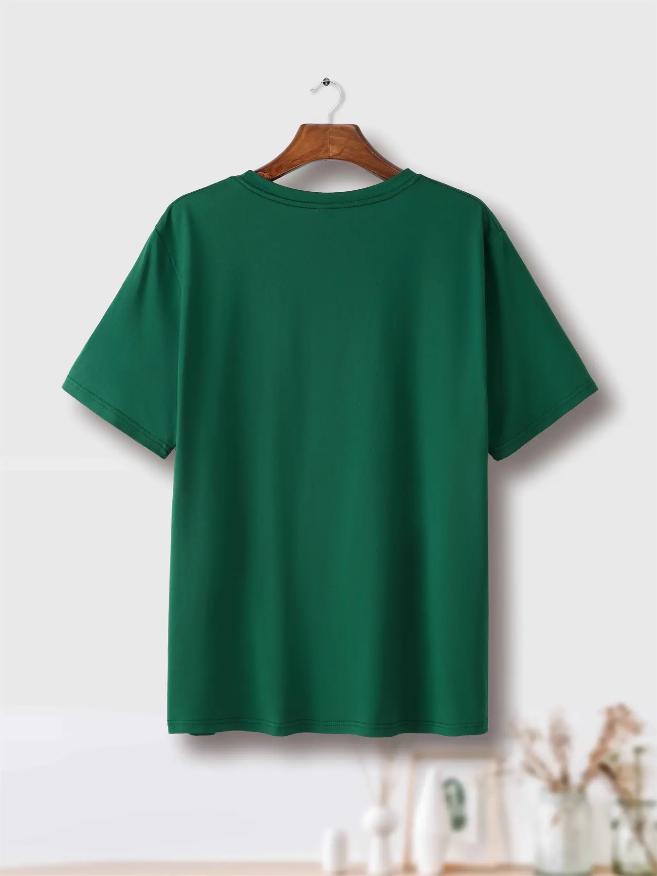 Men's summer 100 cotton fashionable casual sports loose NEVER GIVE UP letter printed round neck short sleeved T-shirt top