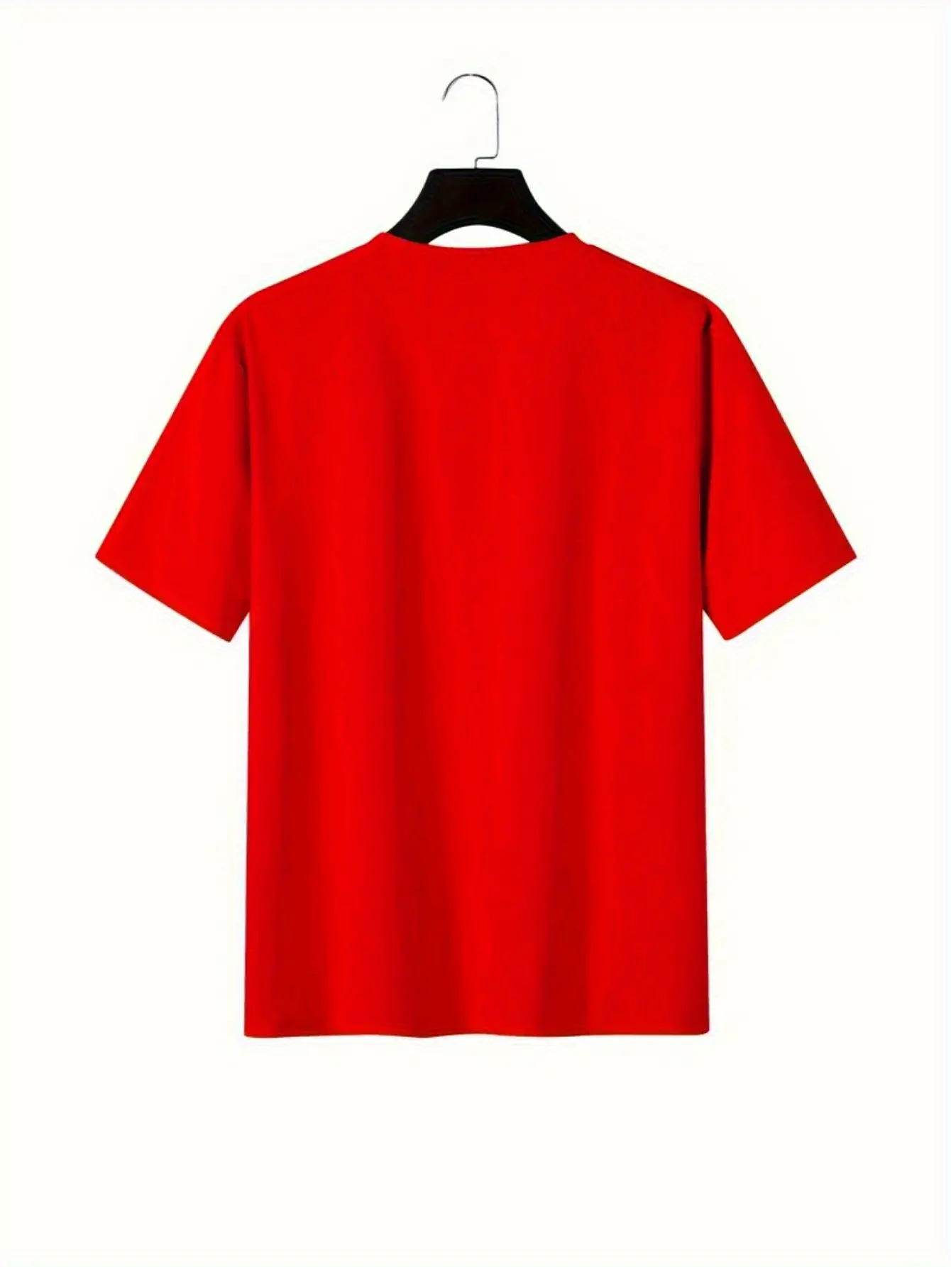 Men's summer 100% pure cotton fashionable casual loose sports cartoon pattern printed round neck short sleeved T-shirt top
