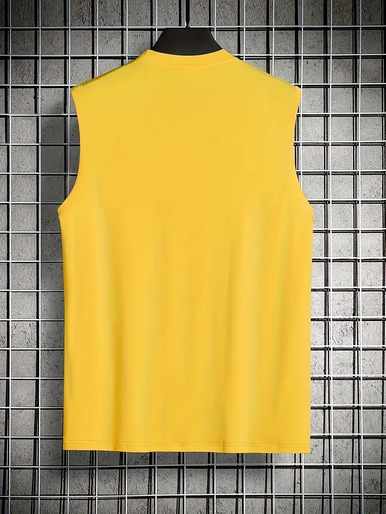 Men's summer casual sports fitness loose mountain print comfortable breathable round neck sleeveless vest