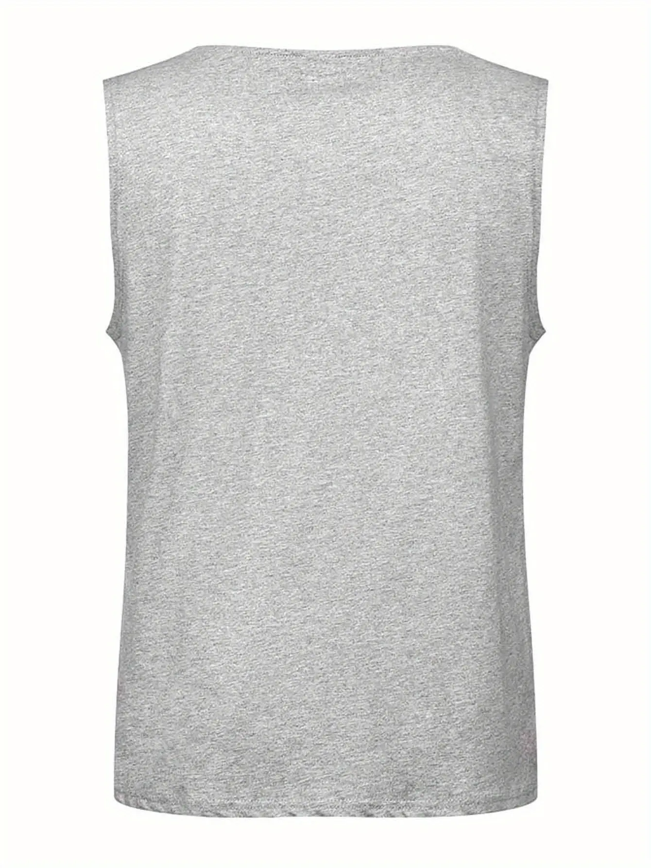 Men's summer casual sports Printed Sleeveless Vest Casual Short Sleeved Round Neck Vest T-ShirtSummer Men'S New F