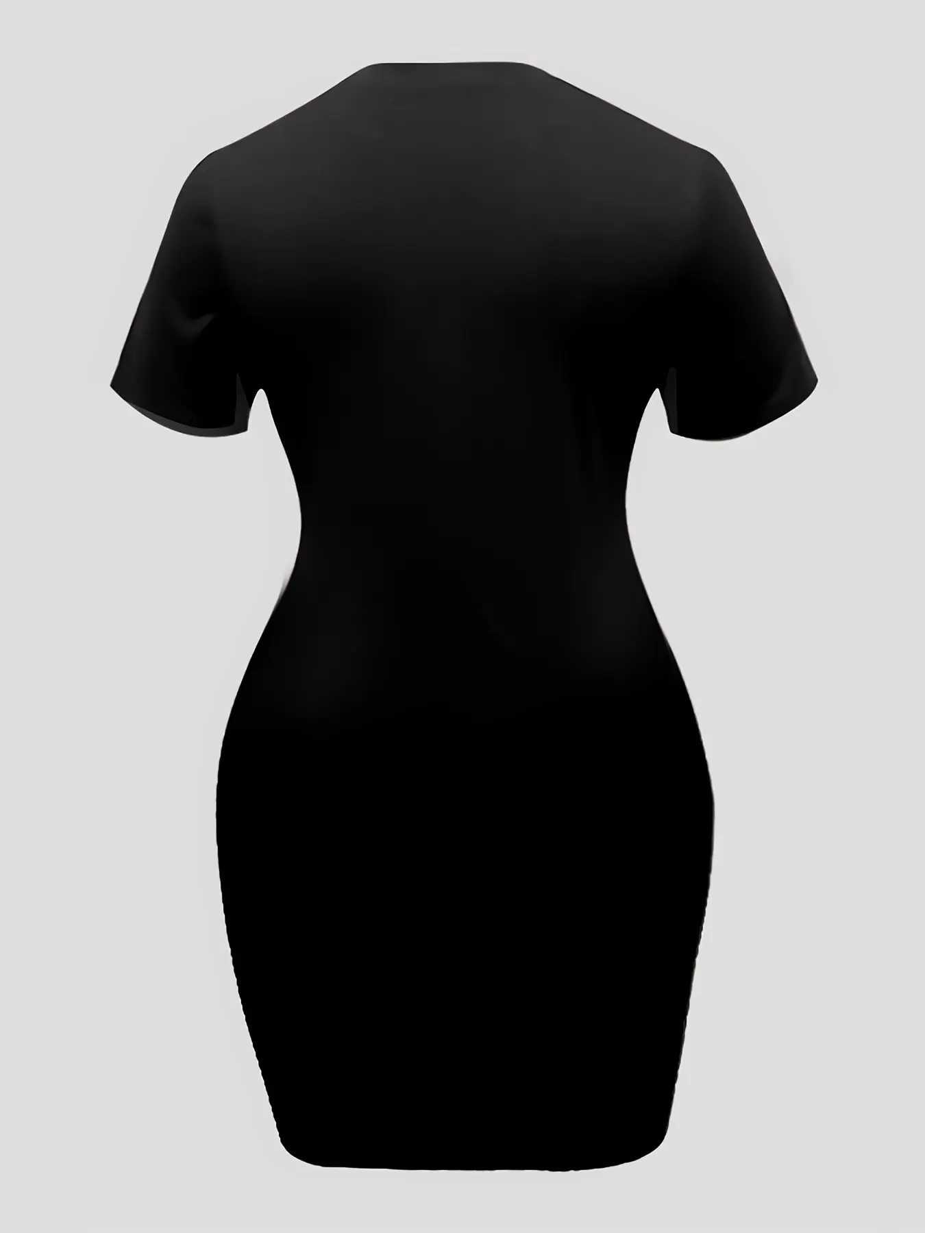 Women's summer casual Q Heart crown print letter print loose size round neck short sleeved T-shirt dress