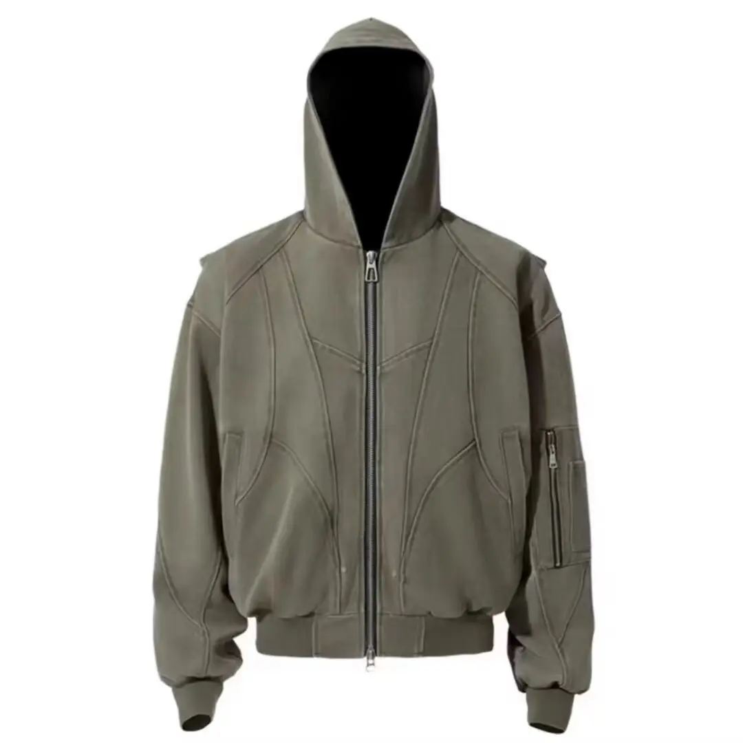 Retro Detroit Workwear Women's Autumn Winter Brand High Street Neutral Style Loose Casual Baseball Jackets for Men Clothing