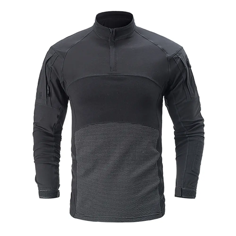 Tactical Shirt Combat Shirt Men Clothing Military Elasticity Man Shirt Camo T Shirt Multicam Army Long Shirt Hunting Clothes