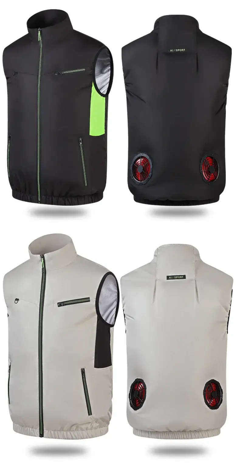 Summer Popular Intelligent Cooling Air Conditioning Clothing Outdoor Breathable Quick Drying Leisure Work Vest