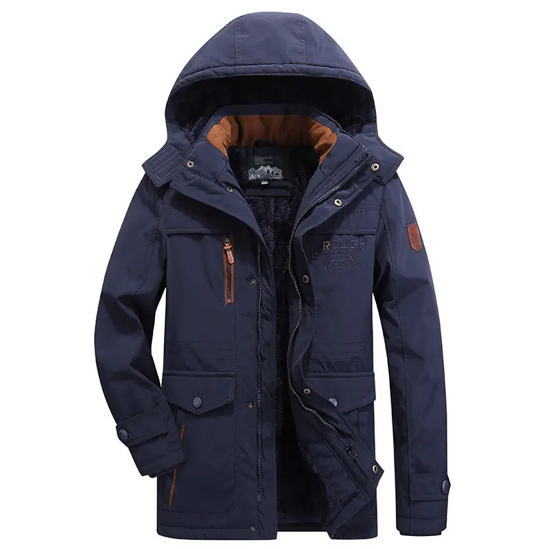 Men's Autumn and Winter Warm Cotton Jacket Men's Thick Cold Proof Fashionable Jacket, Men's Outdoor Casual Jacket Men's Jacket