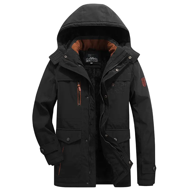 Men's Autumn and Winter Warm Cotton Jacket Men's Thick Cold Proof Fashionable Jacket, Men's Outdoor Casual Jacket Men's Jacket