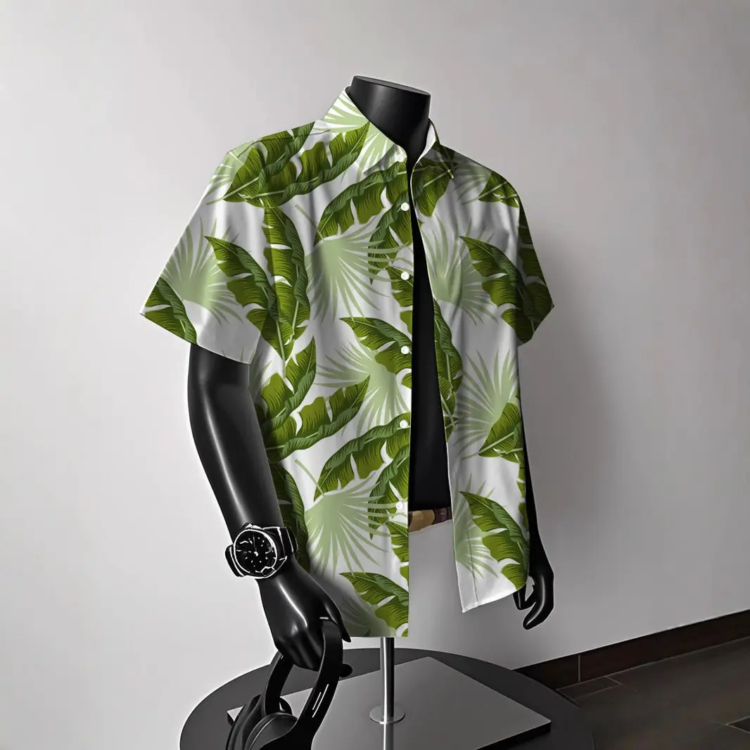 Men's summer shirts hawaiian shirt men man streetwear Basic shirt Summer short sleeve Man short sleeve shirt Male shirts ﻿ ﻿ ﻿ ﻿