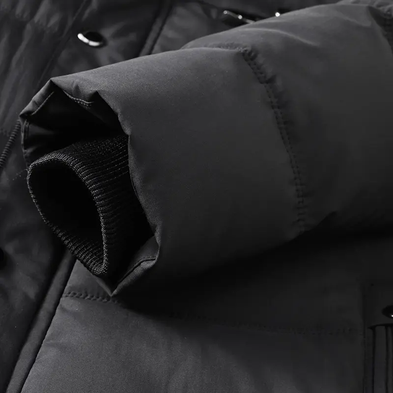 Men's Winter Cotton Padded Clothing Men's Solid Color Warm and Thick Top Men's Casual Loose Jacket Jacket