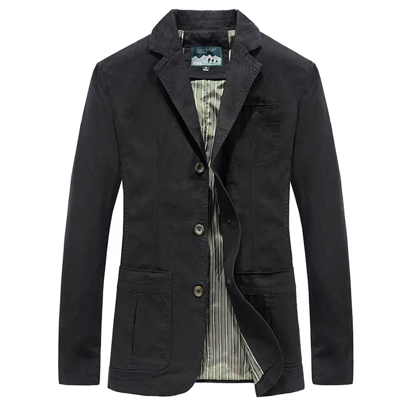 New Cotton Outdoor Comfortable Business Jacket for Men's Spring and Autumn Casual Fashion Suit for Men's Versatile Jacket