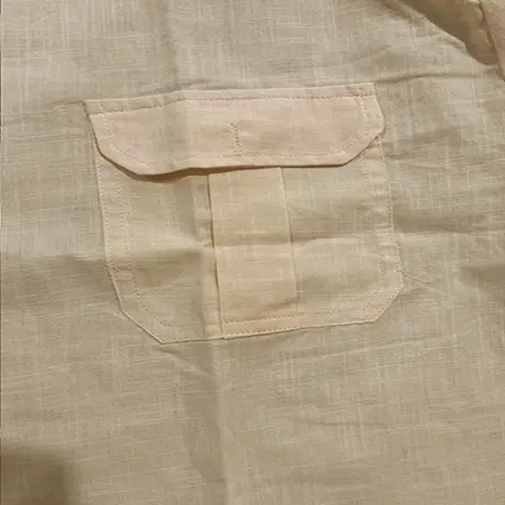 Shirts for Men Handmade Shirt Man Double Pocket Shirt Short Sleeve Men Shirt Linen Shirts for Men Men Cotton Shirt Short Sleeve