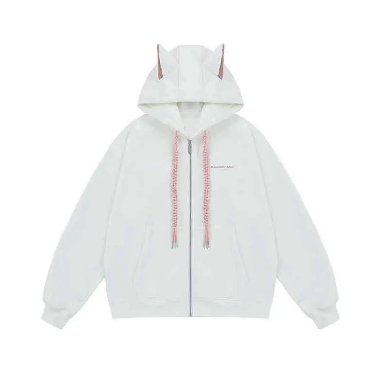 American Doberman Hoodie Men's Trendy Street Hiphop Coat Autumn Rascal Handsome Zipper Cardigan Loose Hip Hop Unisex Coat