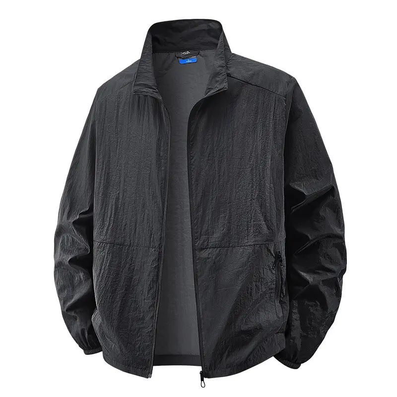 Summer Jackets 6XL 7XL 8XL Men's Windbreaker Coats Sports Clothes With Sun Protection Ultra Thin Fishing Clothes For Men