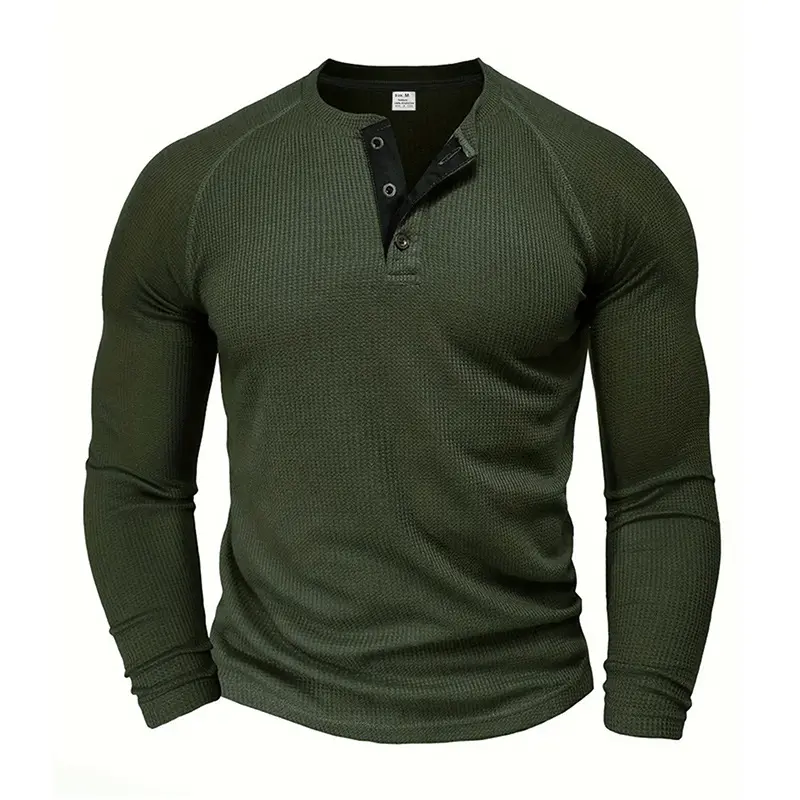 Spring and Autumn Men's T-shirt American Youth Loose Long Sleeve T-shirt Men's Fashion Simple Versatile Casual Top
