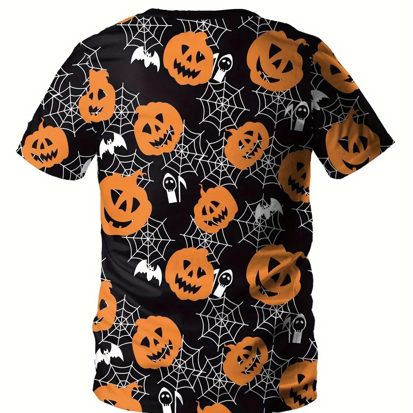 Halloween 3D Printed Pumpkin Head Fashionable T-shirt Halloween T-shirt Personalized Men and Women Casual Harajuku T-shirt Funny
