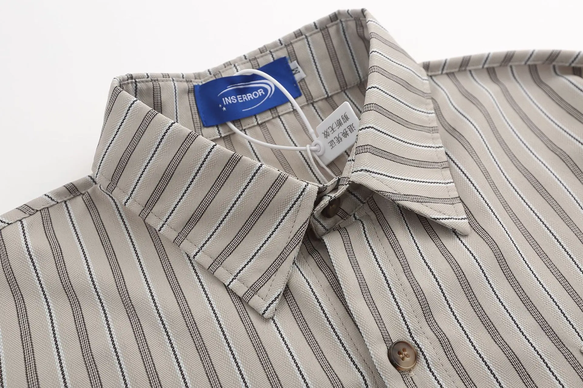 Fashionable New Retro Long Sleeved Shirt for Both Men and Women, Trendy Casual Collar, Loose and Versatile Men's Shirt