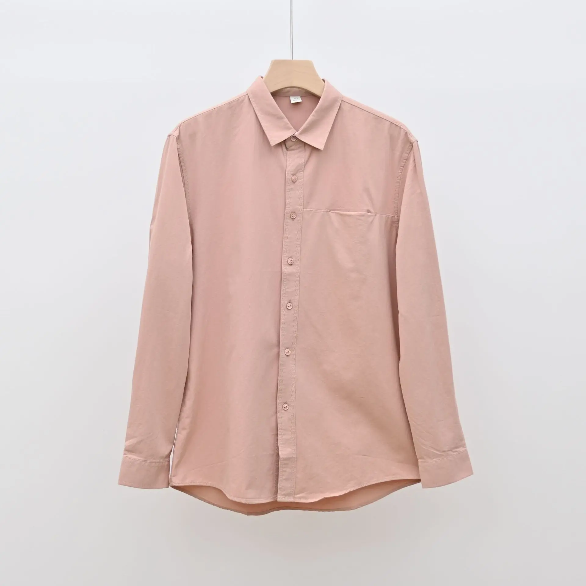 New Spring and Autumn Simple Youth Style Long Sleeve Unisex Casual Top Men's Cotton Quick Drying Shirt