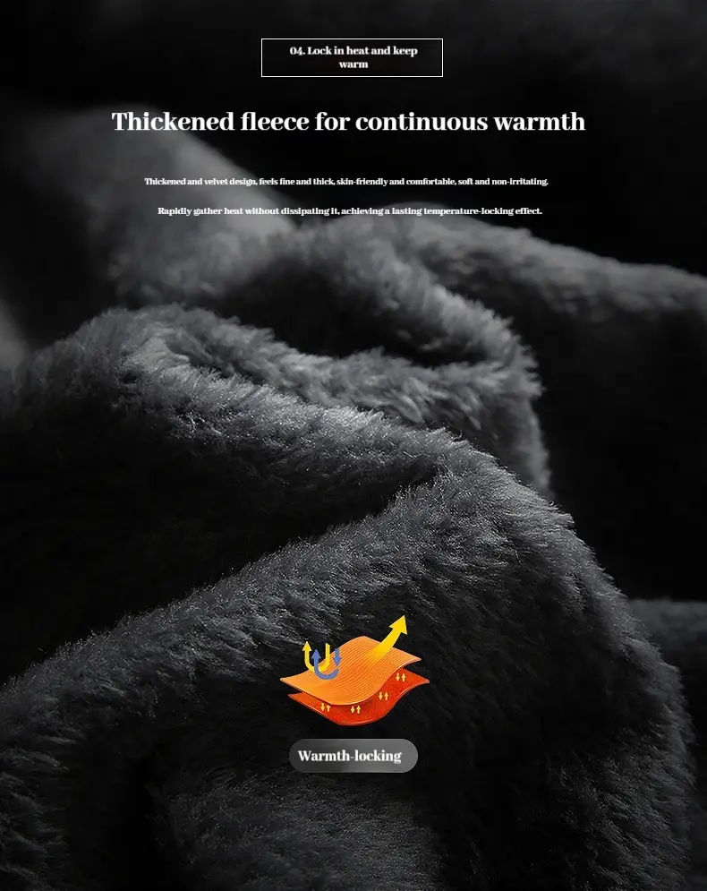 Winter New Waterproof Coat for Men, Winter with Added Velvet and Thick Warm Top, Men's Casual Loose Ski Jacket Jacket