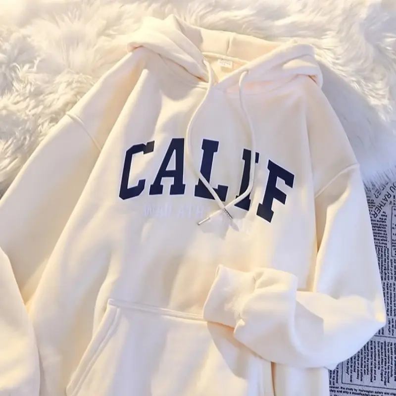 Autumn and Winter Street Fashion Brand Loose Hooded Sweatshirt, Men's and Women's Hip-hop Top, Warm and Windproof Pullover
