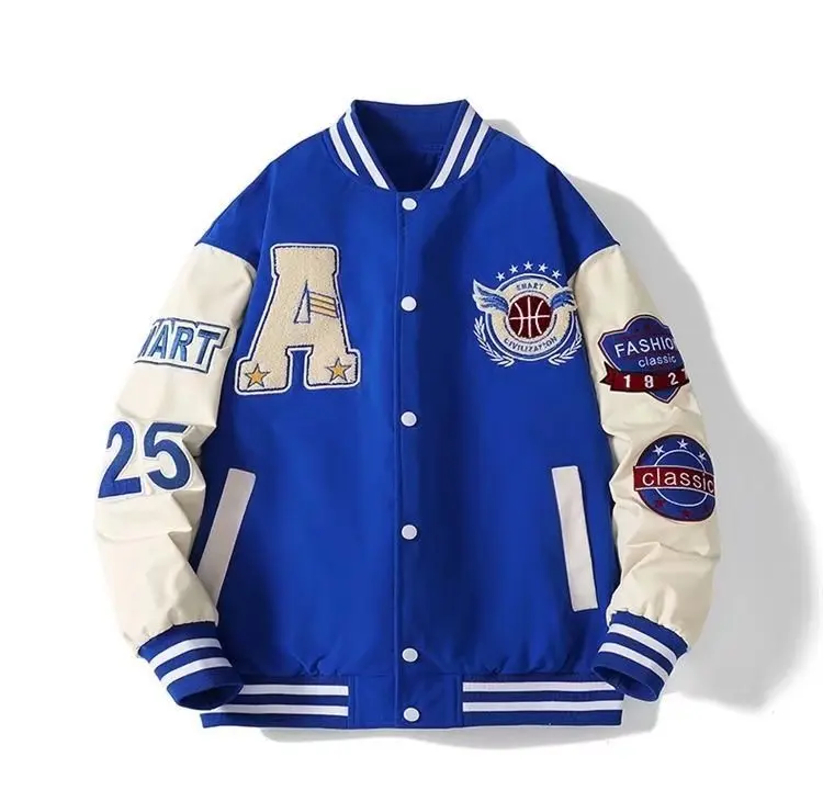 Spring and Autumn New Baseball Jacket Men's Jacket Street Hip Hop Windproof Jacket Autumn and Winter Warm Baseball Shirt Jakcet