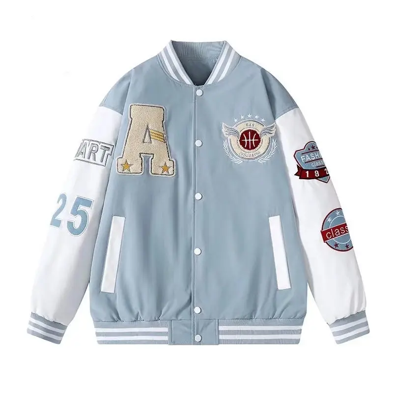 Spring and Autumn New Baseball Jacket Men's Jacket Street Hip Hop Windproof Jacket Autumn and Winter Warm Baseball Shirt Jakcet