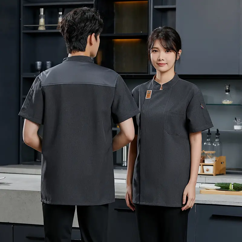 Waterproof and Oil Resistant Chef Workwear Customized Catering Hotel Western Restaurant Kitchen Set Baking Cake Workwear