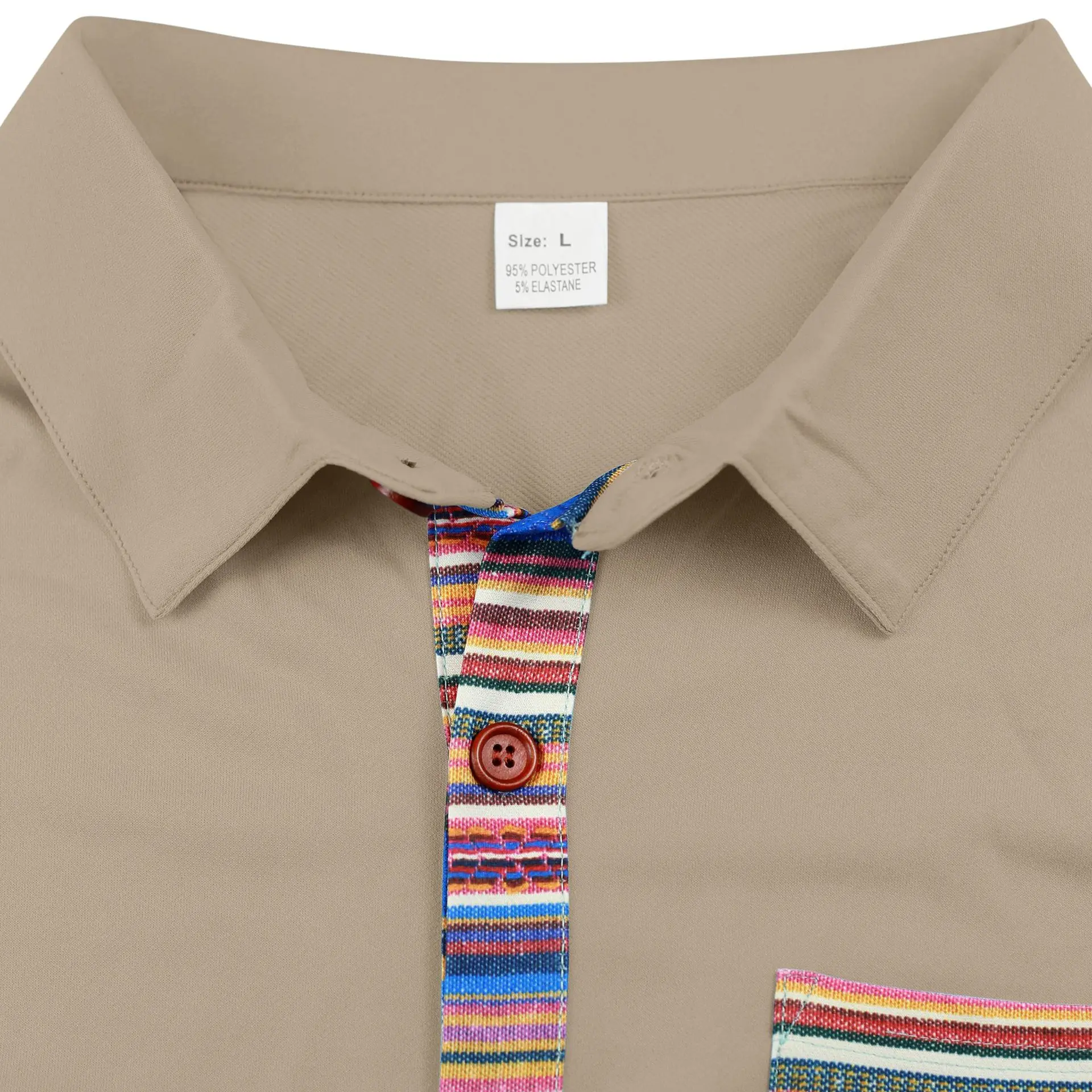 Men's New Summer Bohemian Shirt Short Sleeved Hawaiian Vacation Style Loose Casual Top Contrasting Color Light Luxury
