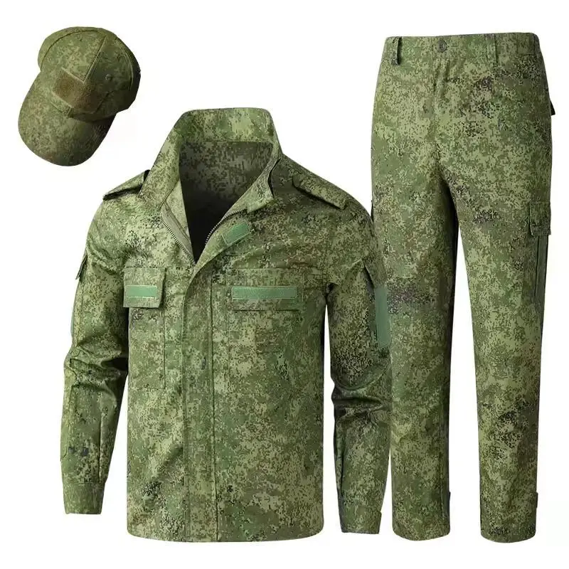 Outdoor Combat Training Outdoor Mountaineering Army Fan Combat Suit, Men's Wear-resistant Camouflage Assault Suit Set