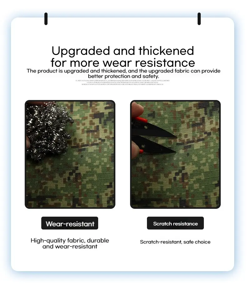 Outdoor Combat Training Outdoor Mountaineering Army Fan Combat Suit, Men's Wear-resistant Camouflage Assault Suit Set