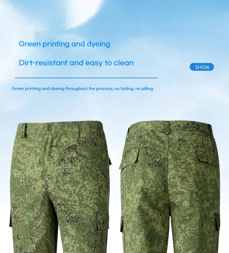 Outdoor Combat Training Outdoor Mountaineering Army Fan Combat Suit, Men's Wear-resistant Camouflage Assault Suit Set