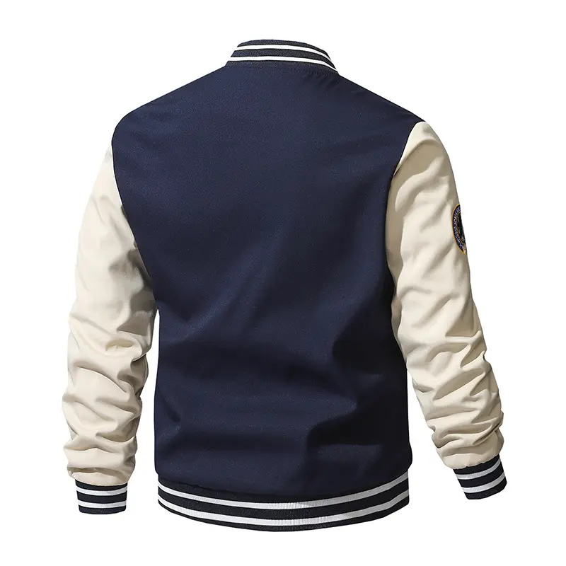 New Spring and Autumn Jacket Men's American Embroidered Jacket Baseball Jacket Men's Casual Loose Versatile Coat