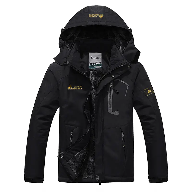 New Thickened and Plush Assault Suit for Couples Windproof and Waterproof Hiking Suit Outdoor Warm Cotton Jacket