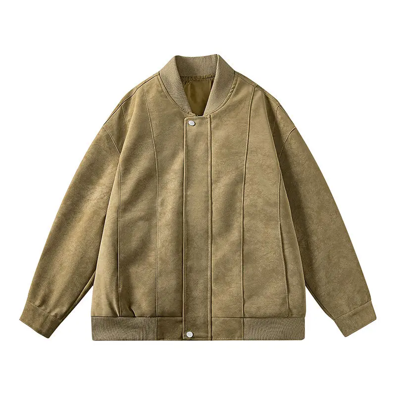 New Retro Leather Jacket Men's Lapel Motorcycle Leather Jacket Men's Coat Autumn and Winter Slim Fit PU Leather Jacket